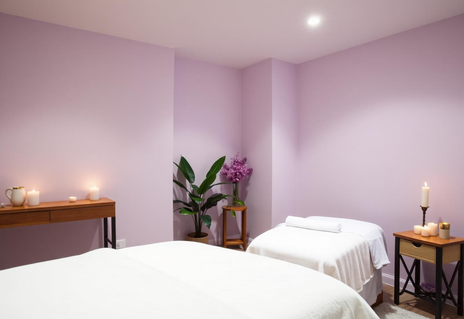 Mobile massage setup